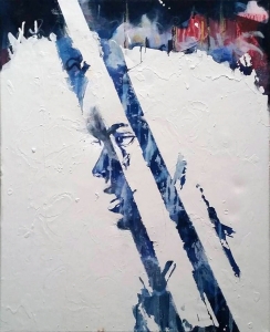 Rey - Mixed media on canvas, 40 x 50 cm